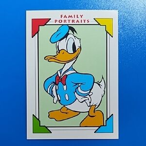 Disney Impel 1991 Trading Card Donald Duck #104 Excellent Family Portraits